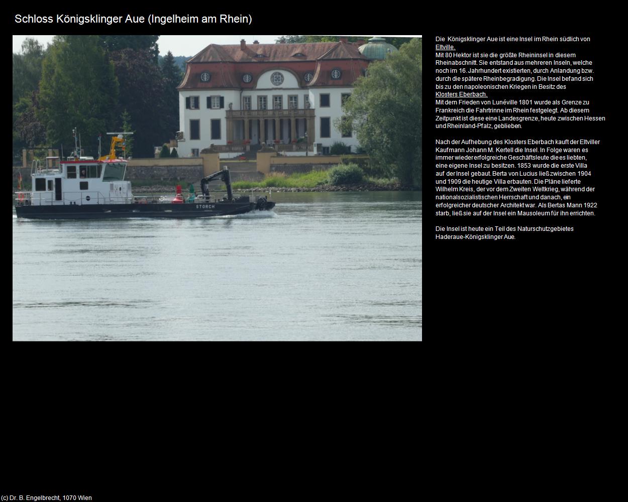 Schloss Königsklinger Aue (Ingelheim am Rhein (DEU-RP)) in RHEINLAND-PFALZ und SAARLAND(c)B.Engelbrecht