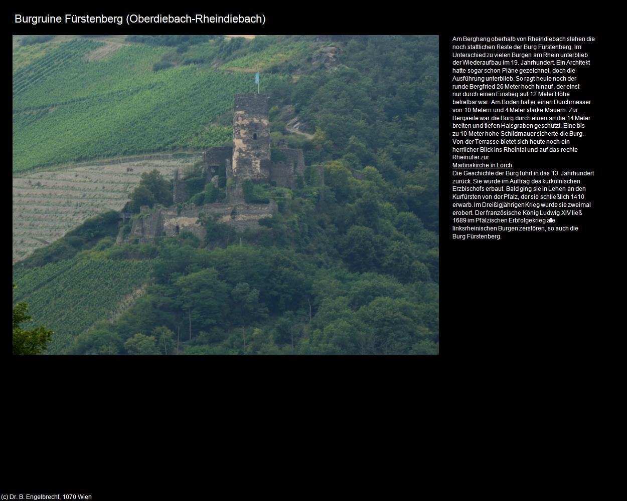 Burgruine Fürstenberg (Rheindiebach)  (Oberdiebach (DEU-RP)) in RHEINLAND-PFALZ und SAARLAND(c)B.Engelbrecht