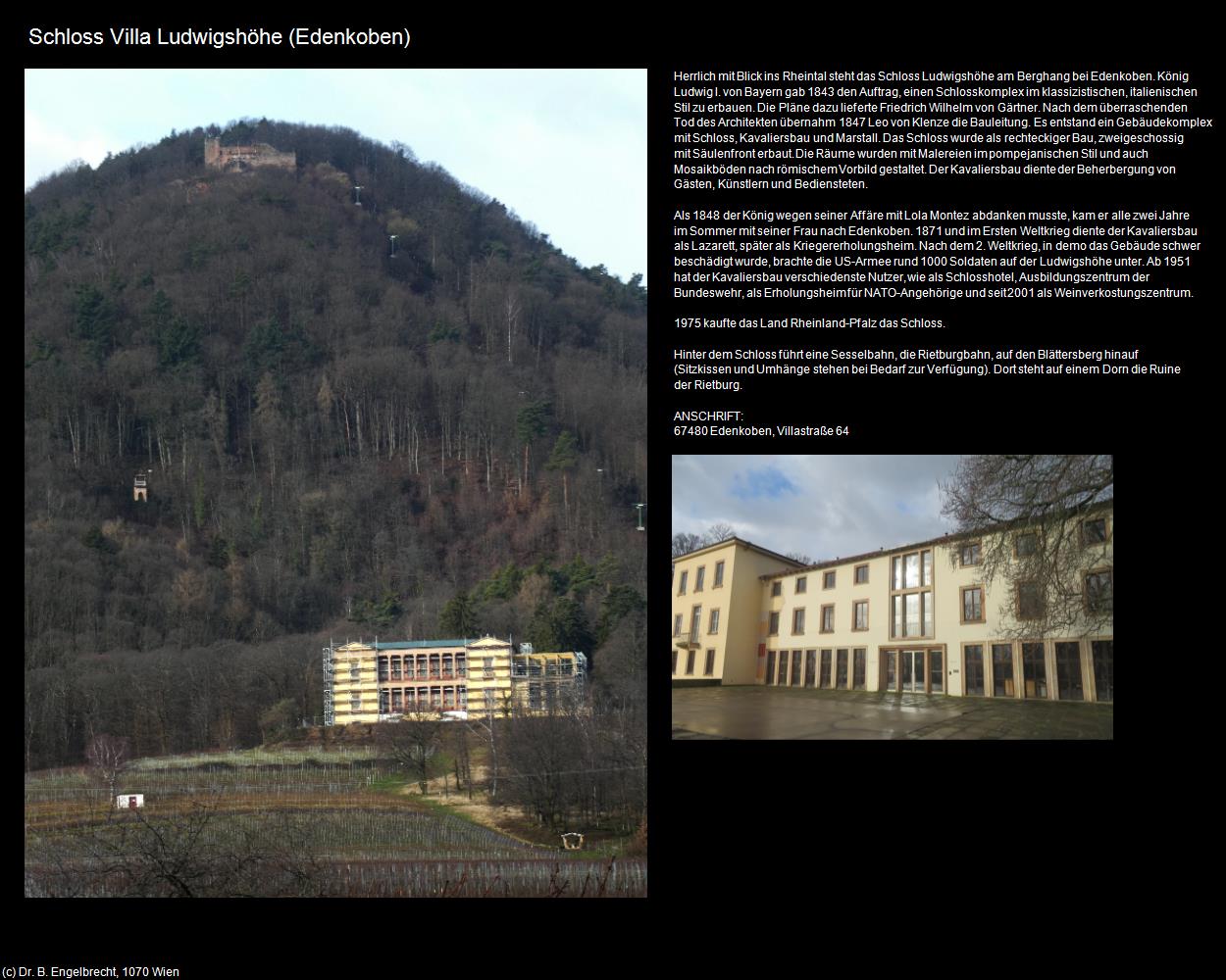 Schloss Villa Ludwigshöhe (Edenkoben (DEU-RP)) in RHEINLAND-PFALZ und SAARLAND