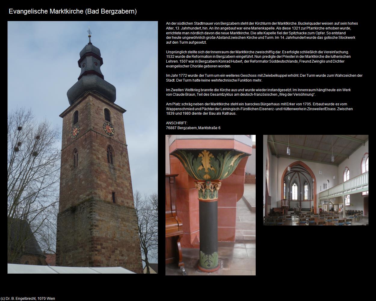 Ev. Marktkirche (Bad Bergzabern (DEU-RP)) in RHEINLAND-PFALZ und SAARLAND