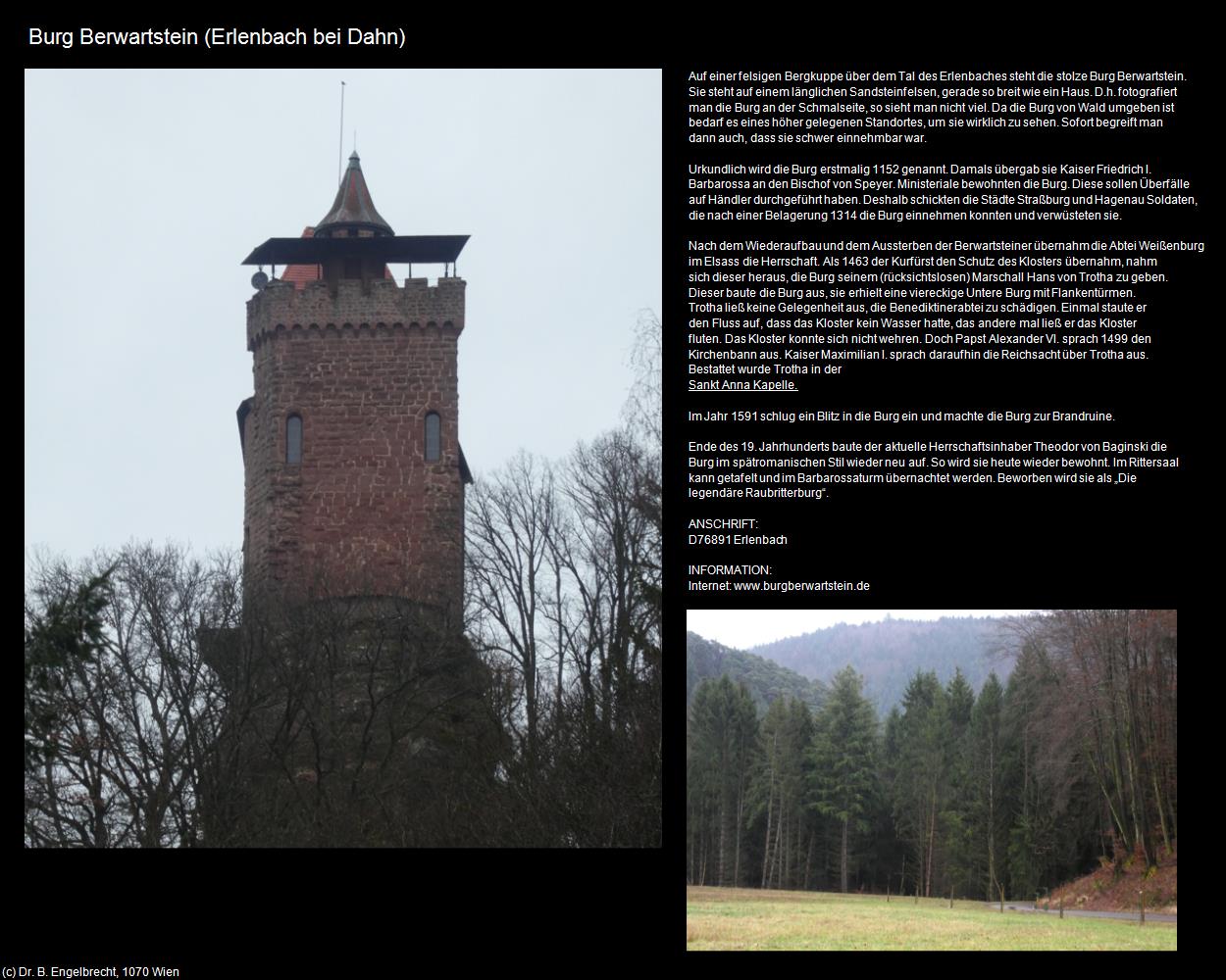 Burg Berwartstein (Erlenbach bei Dahn (DEU-RP)) in RHEINLAND-PFALZ und SAARLAND(c)B.Engelbrecht
