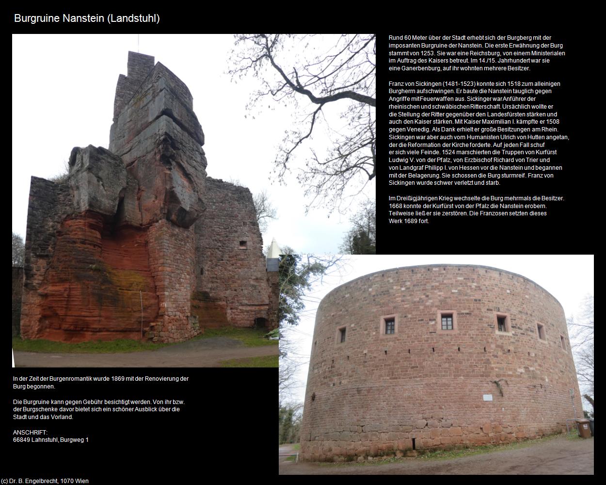 Burgruine Nanstein (Landstuhl (DEU-RP)) in RHEINLAND-PFALZ und SAARLAND