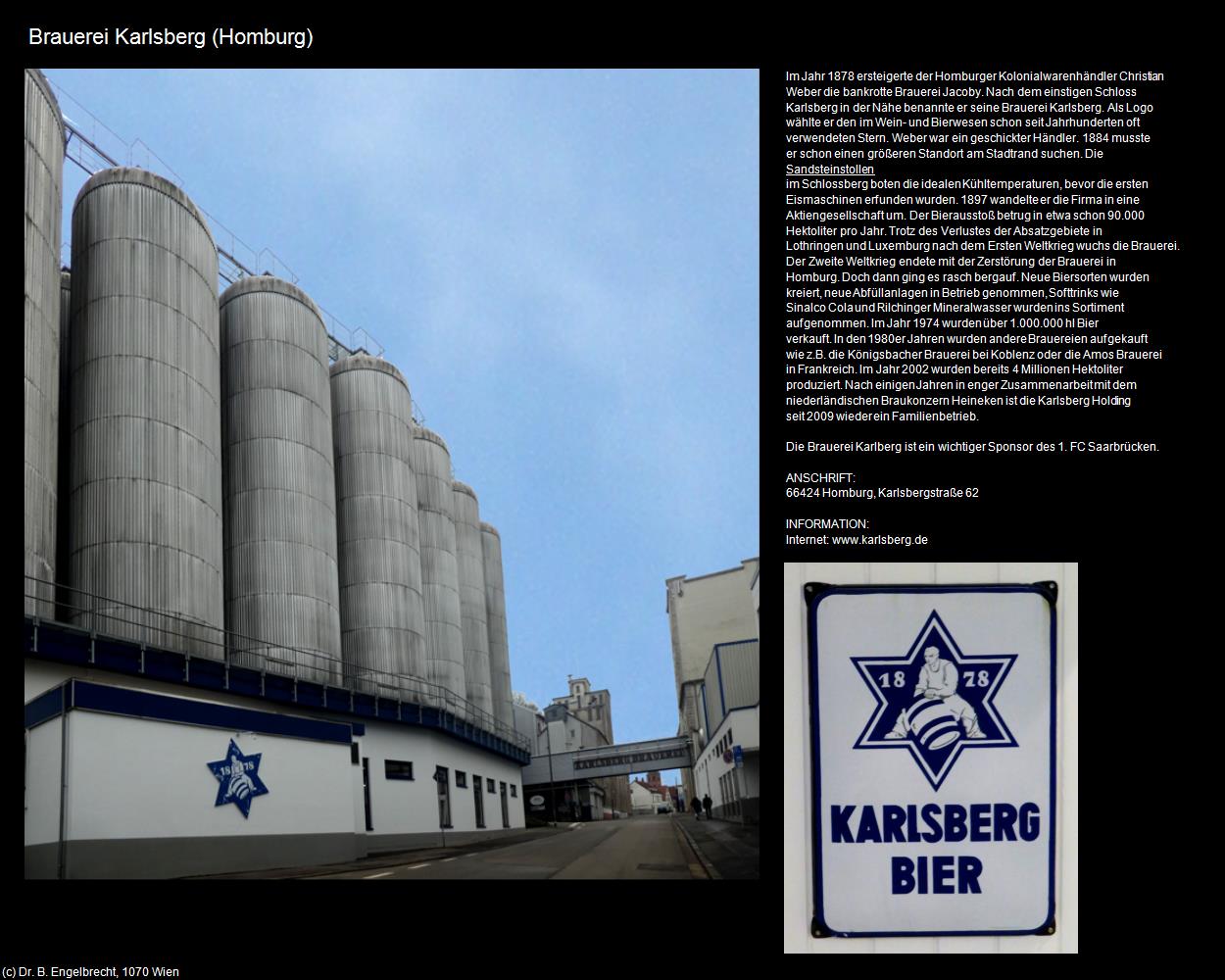 Brauerei Karlsberg (Homburg (DEU-RP) ) in RHEINLAND-PFALZ und SAARLAND(c)B.Engelbrecht