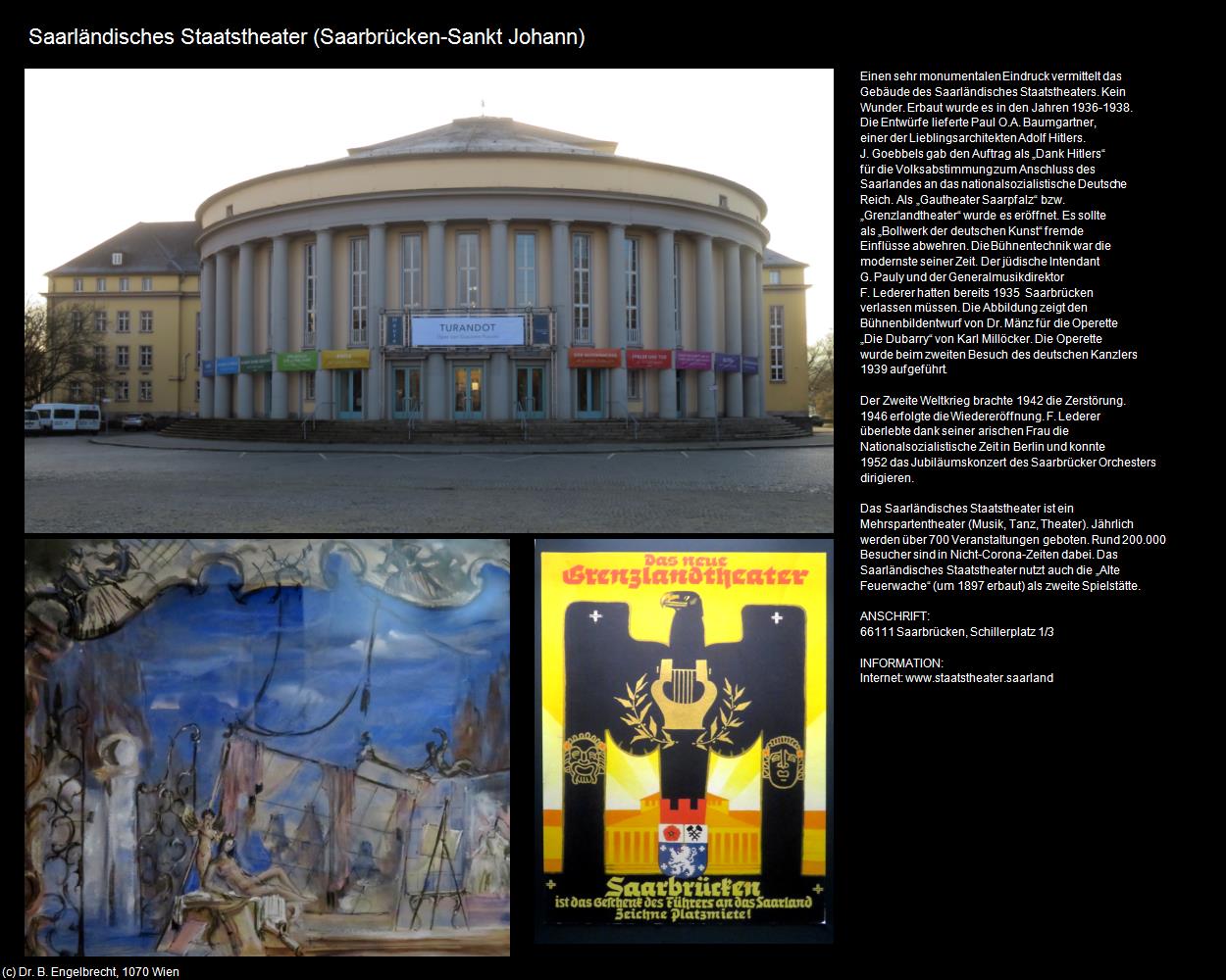 Saarländisches Staatstheater (Sankt Johann) (Saarbrücken (DEU-SL)) in RHEINLAND-PFALZ und SAARLAND