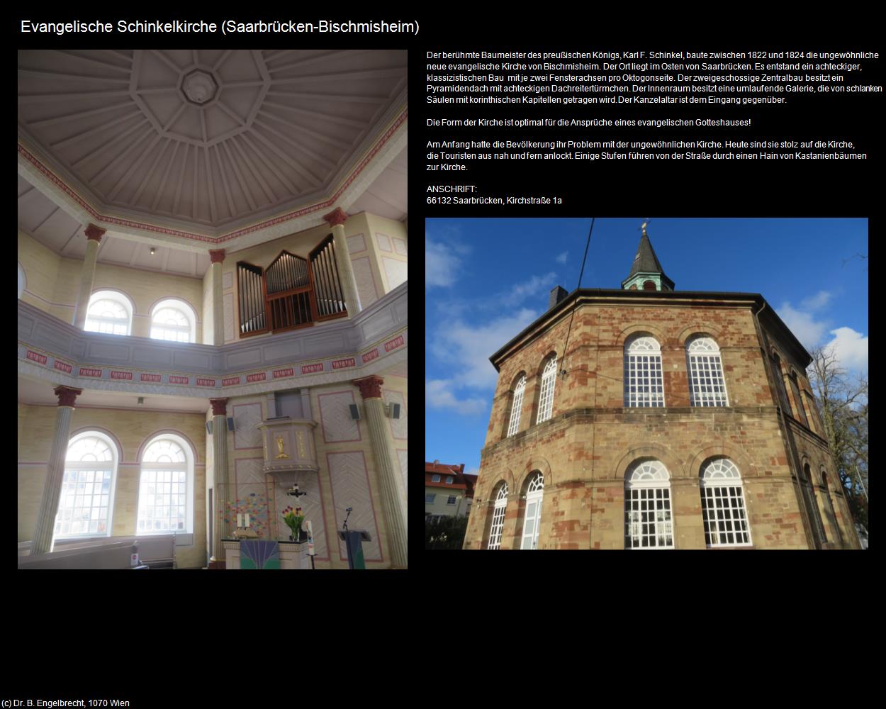 Ev. Schinkelkirche (Bischmisheim) (Saarbrücken (DEU-SL)) in RHEINLAND-PFALZ und SAARLAND