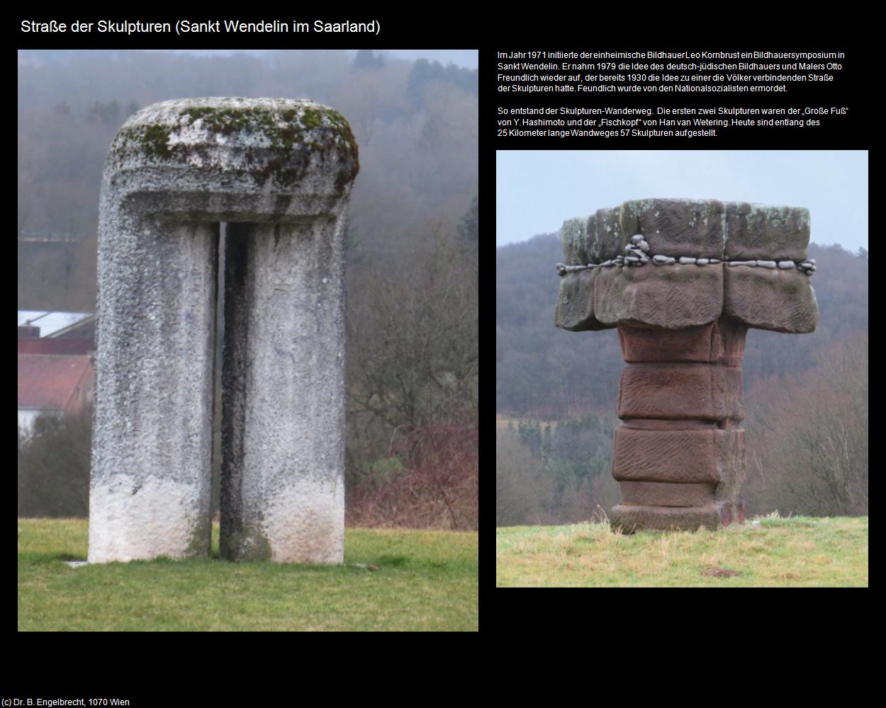 Straße der Skulpturen (Sankt Wendelin im Saarland (DEU-SL)) in RHEINLAND-PFALZ und SAARLAND