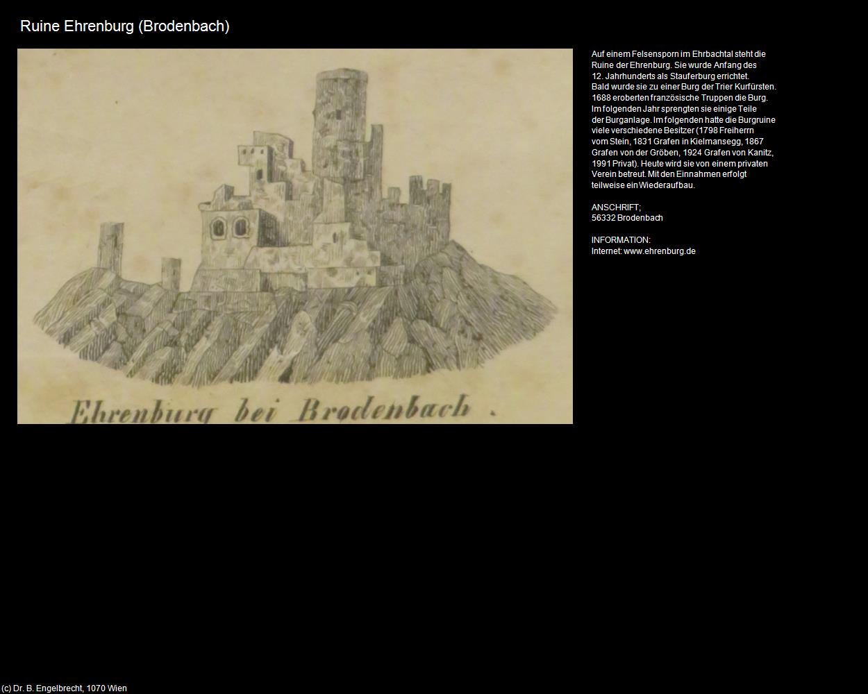Ruine Ehrenburg (Brodenbach (DEU-RP)) in RHEINLAND-PFALZ und SAARLAND