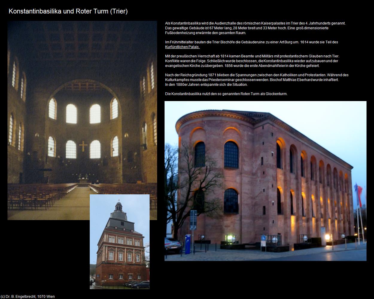 Konstantinbasilika und Roter Turm (Trier (DEU-RP)) in RHEINLAND-PFALZ und SAARLAND(c)B.Engelbrecht