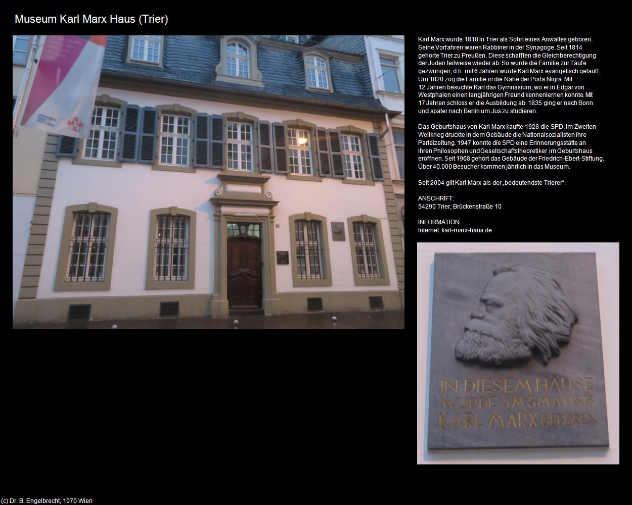 Museum Karl Marx Haus (Trier (DEU-RP)) in RHEINLAND-PFALZ und SAARLAND