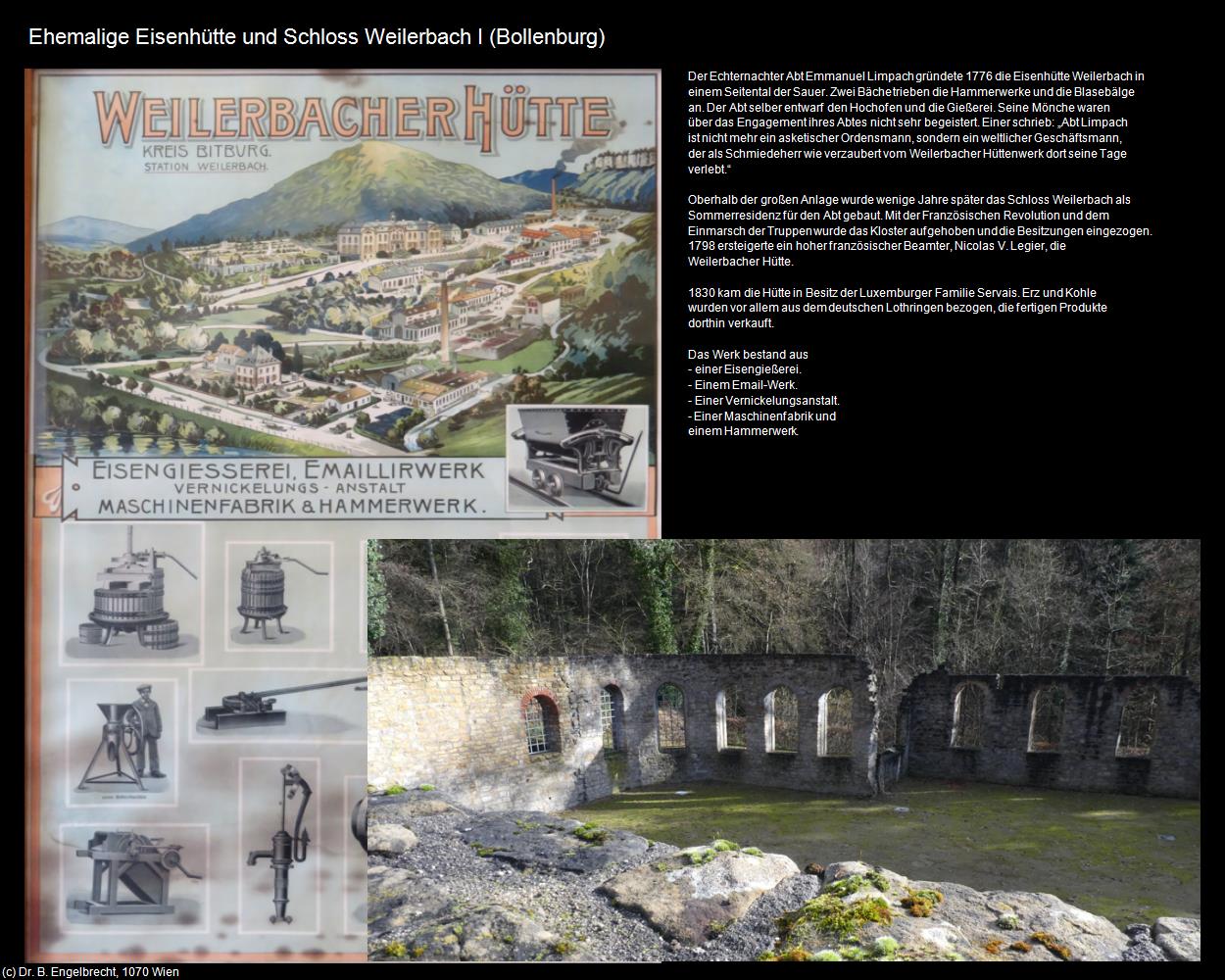 Ehem. Eisenhütte und Schloss Weilerbach I (Bollenburg (DEU-RP)) in RHEINLAND-PFALZ und SAARLAND