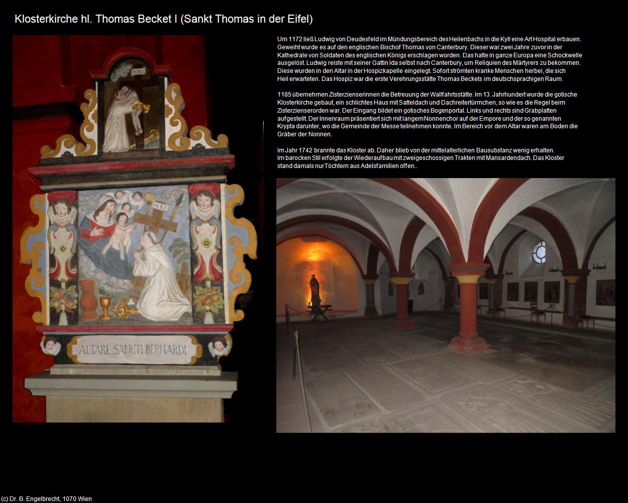 Klosterk. hl. Thomas Becket I (Sankt Thomas in der Eifel (DEU-RP)) in RHEINLAND-PFALZ und SAARLAND