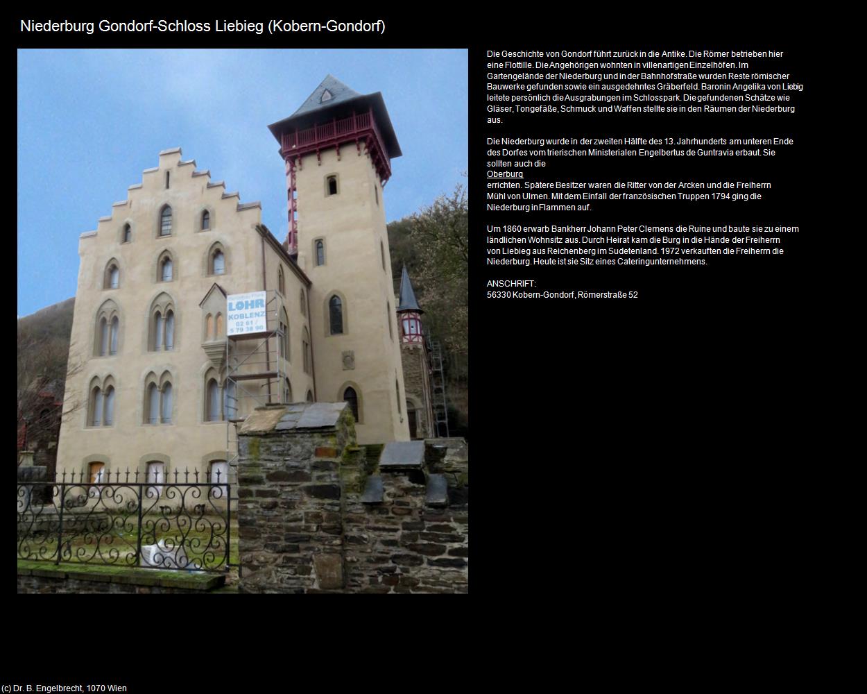 Niederburg Gondorf-Schloss Liebieg (Kobern-Gondorf (DEU-RP)) in RHEINLAND-PFALZ und SAARLAND(c)B.Engelbrecht