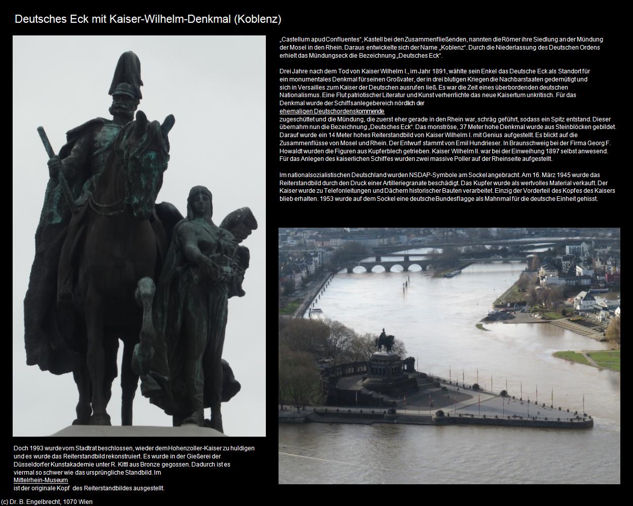 Deutsches Eck mit Kaiser-Wilhelm-Denkmal (Koblenz (DEU-RP)) in RHEINLAND-PFALZ und SAARLAND(c)B.Engelbrecht