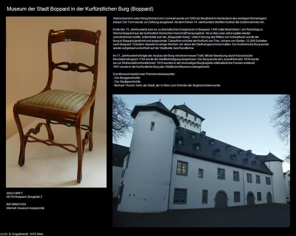 Museum in der Kurfürstlichen Burg (Boppard (DEU-RP)) in RHEINLAND-PFALZ und SAARLAND