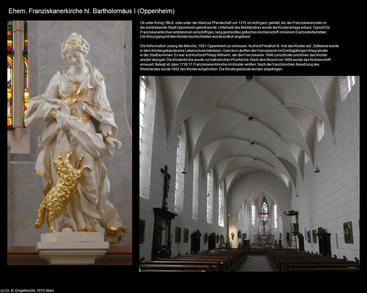 Ehem. Franziskanerkirche hl. Bartholomäus I (Oppenheim (DEU-RP)) in RHEINLAND-PFALZ und SAARLAND