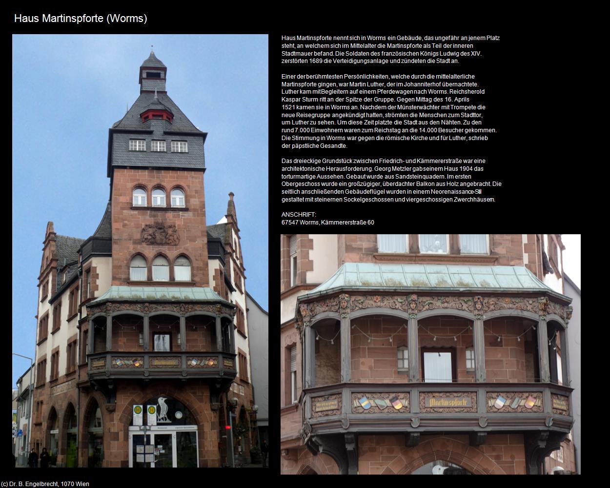 Haus Martinspforte (Worms (DEU-RP)) in RHEINLAND-PFALZ und SAARLAND