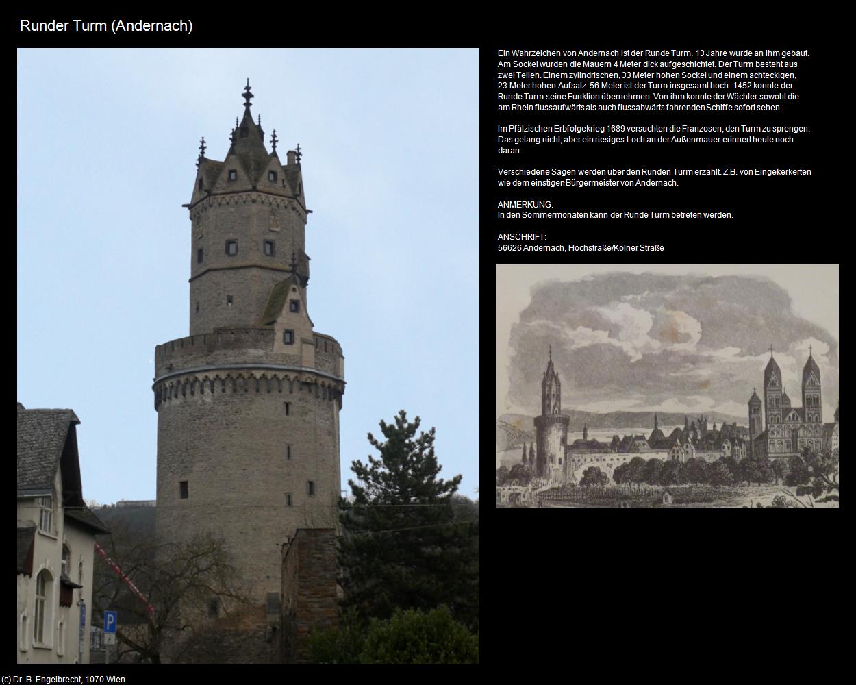 Runder Turm (Andernach (DEU-RP)) in RHEINLAND-PFALZ und SAARLAND