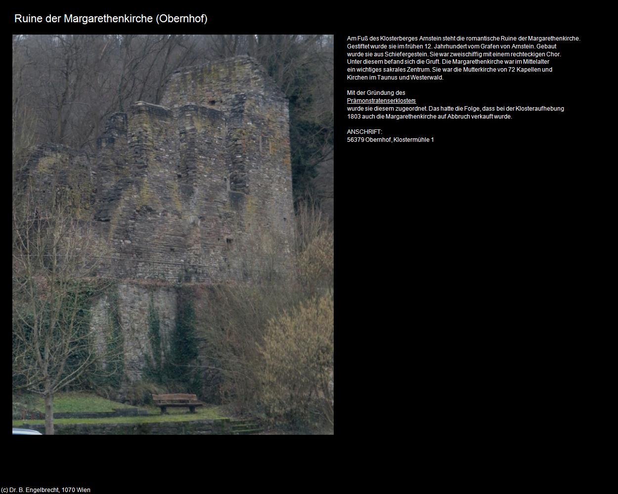 Ruine der Margarethenkirche (Obernhof (DEU-RP) ) in RHEINLAND-PFALZ und SAARLAND(c)B.Engelbrecht