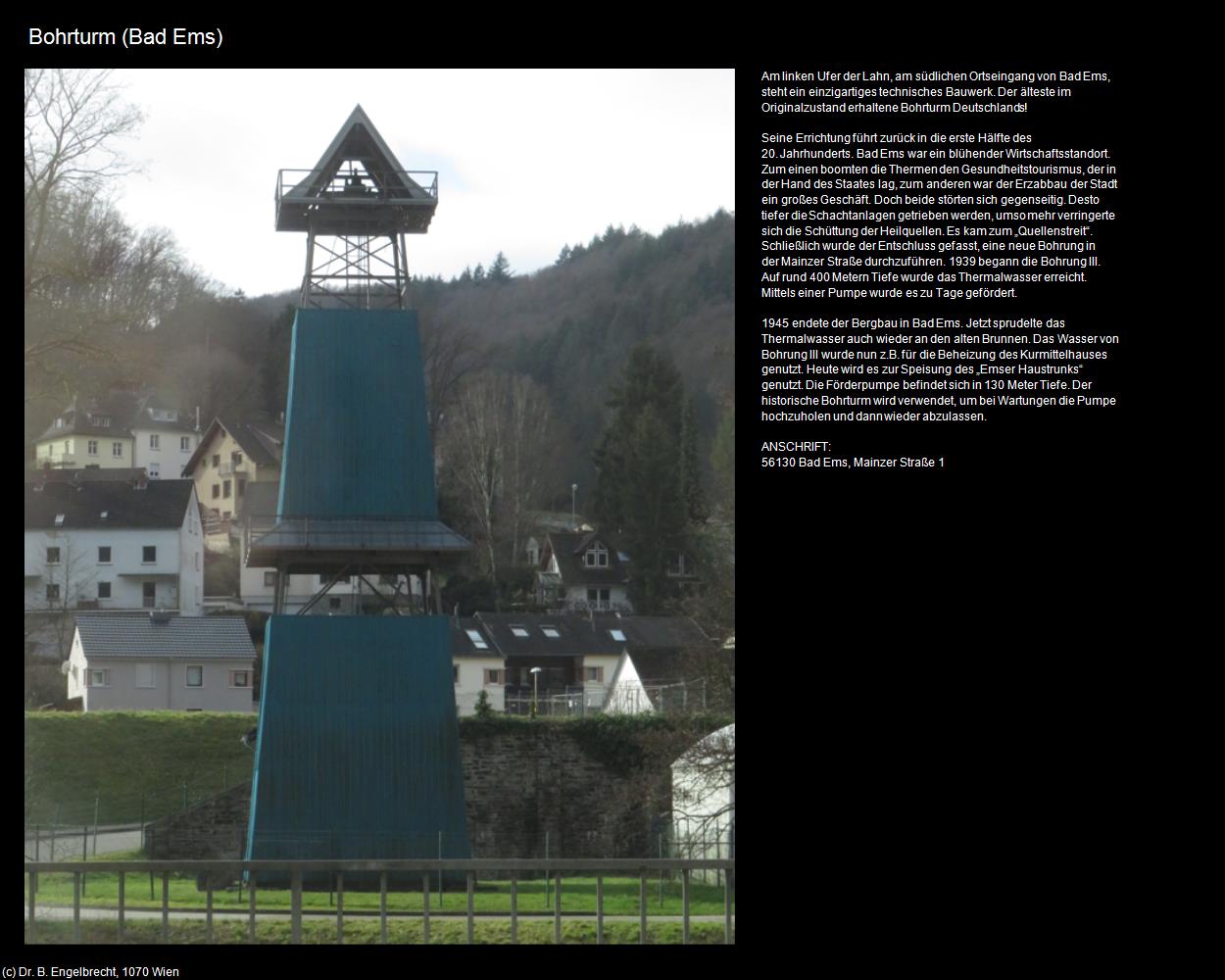 Bohrturm (Bad Ems (DEU-RP)) in RHEINLAND-PFALZ und SAARLAND