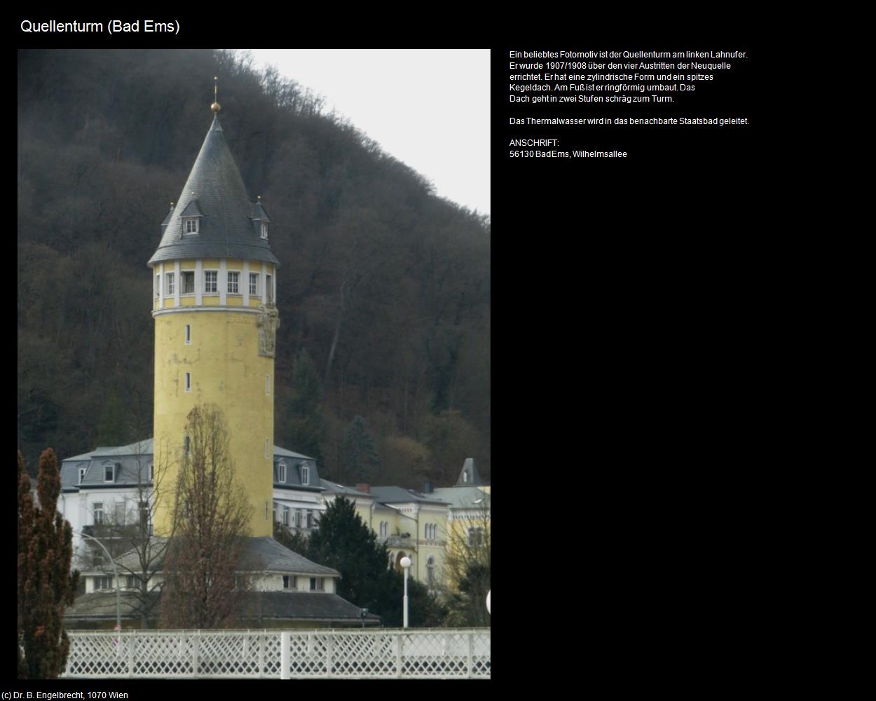 Quellenturm (Bad Ems (DEU-RP)) in RHEINLAND-PFALZ und SAARLAND