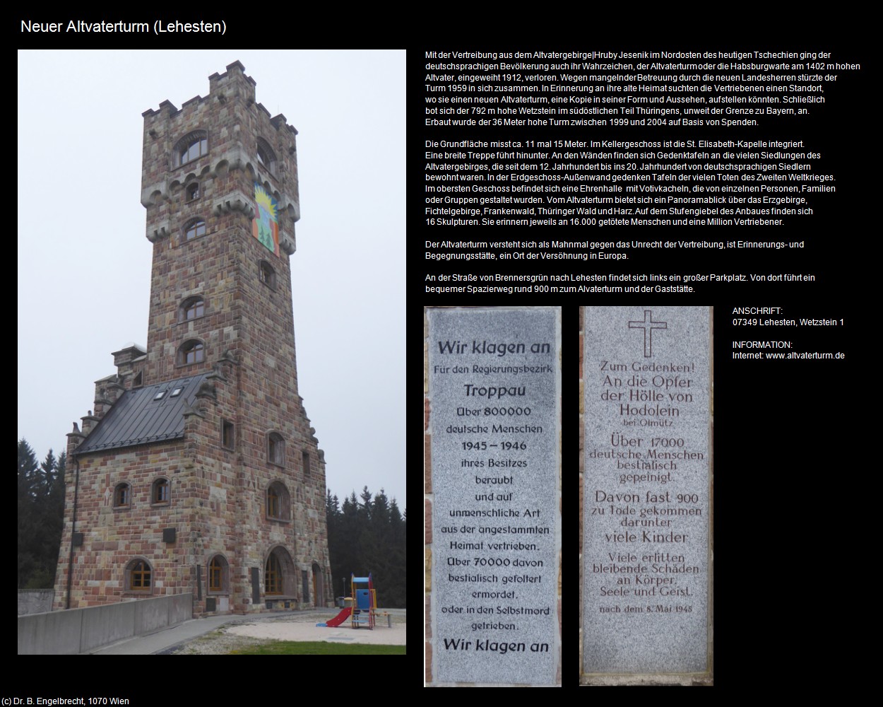 Neue Altvaterturm (Lehesten ) in Kulturatlas-THÜRINGEN