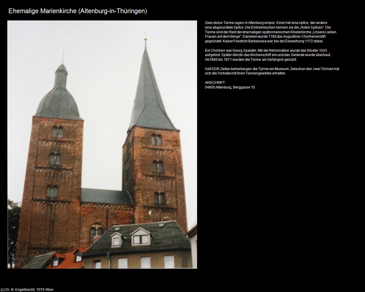 Ehem. Marienk. (Altenburg-in-Thüringen) in Kulturatlas-THÜRINGEN