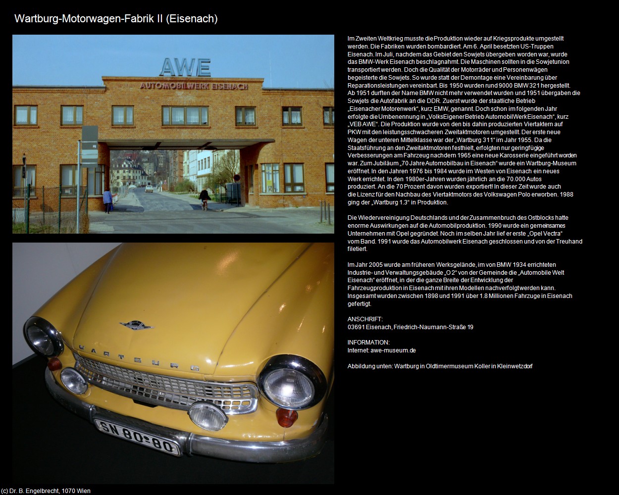 Wartburg-Motorwagen-Fabrik II (Eisenach) in Kulturatlas-THÜRINGEN