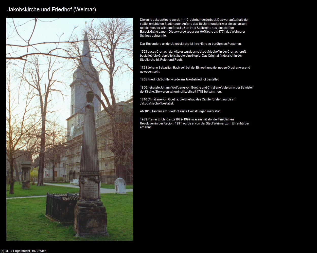 Jakobskirche und Friedhof (Weimar) in Kulturatlas-THÜRINGEN