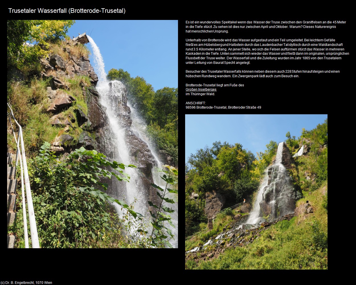 Trusetaler Wasserfall (Brotterode-Trusetal) in Kulturatlas-THÜRINGEN(c)B.Engelbrecht