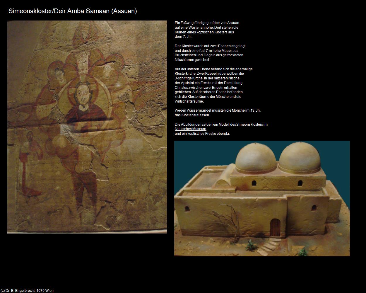 Simeonskloster/Deir Amba Samaan (Assuan, Nil-Tal) in Kulturatlas-ÄGYPTEN(c)B.Engelbrecht