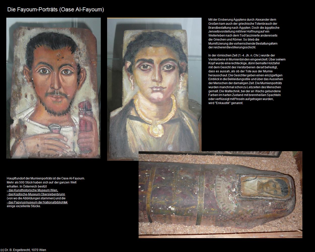 Fayoum-Porträts (Oase Al-Fayoum, Nil-Tal) in Kulturatlas-ÄGYPTEN(c)B.Engelbrecht