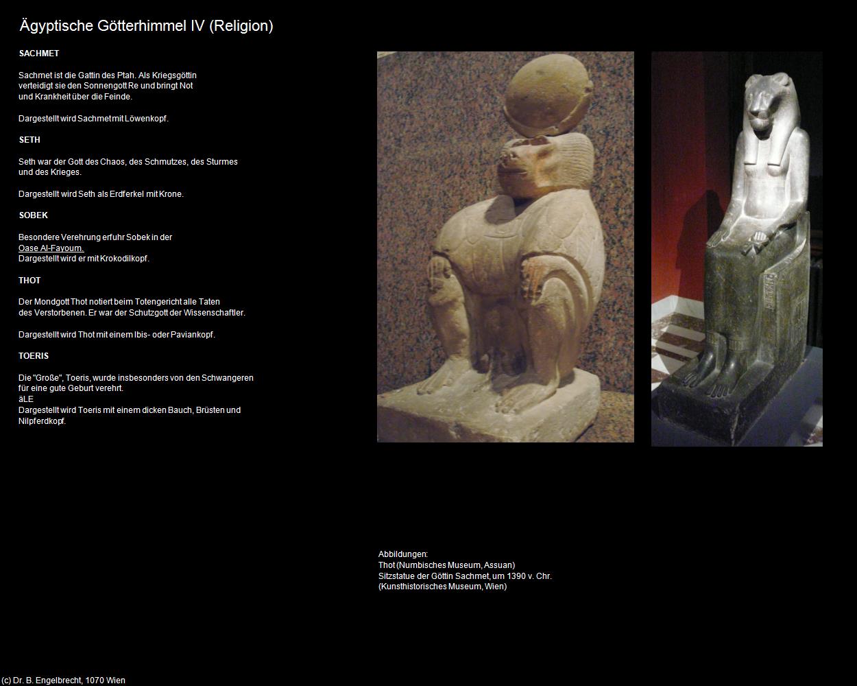 Ägyptische Götterhimmel IV (+Ägyptische Götterhimmel) in Kulturatlas-ÄGYPTEN(c)B.Engelbrecht