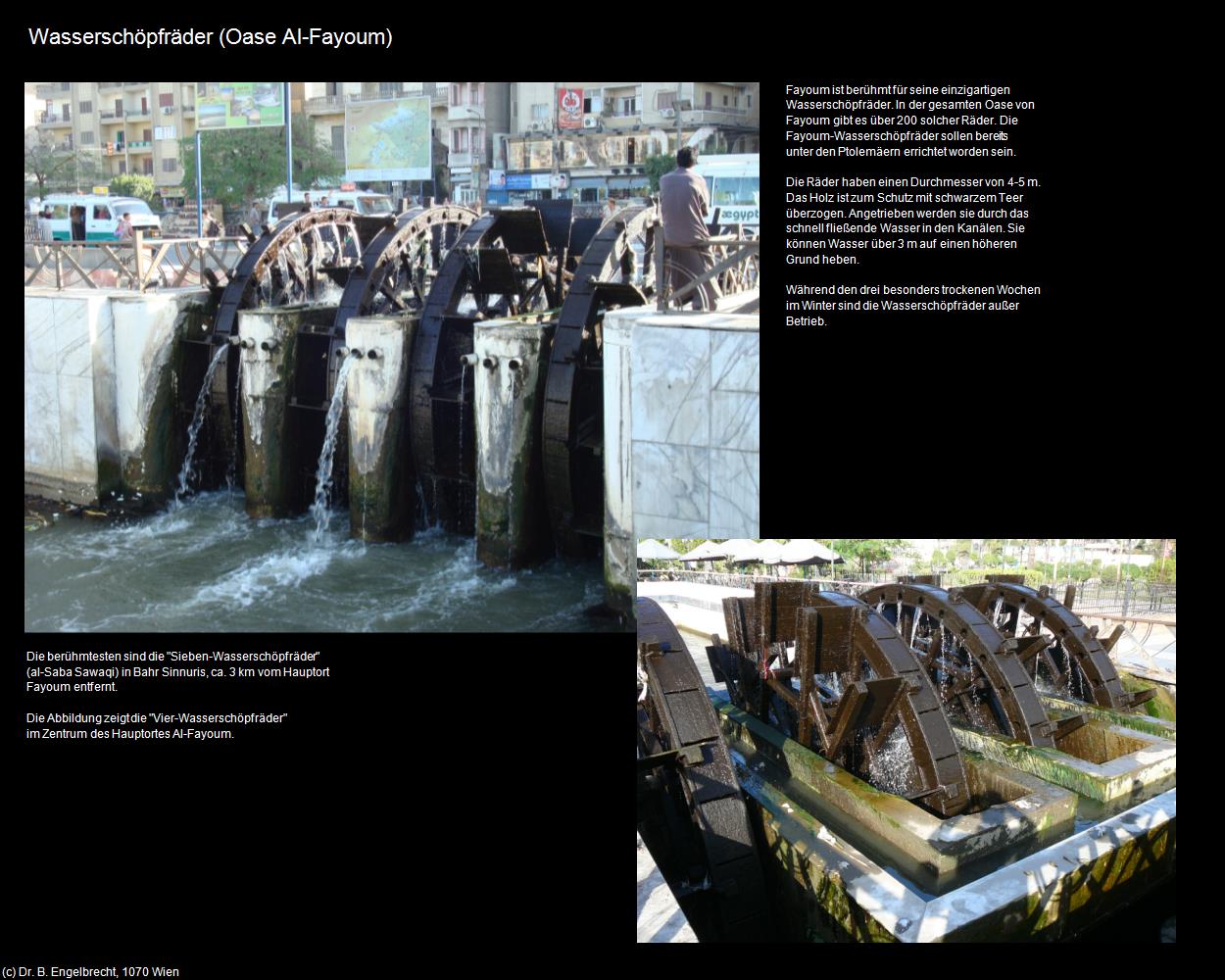 Wasserschöpfräder (Oase Al-Fayoum, Nil-Tal) in Kulturatlas-ÄGYPTEN