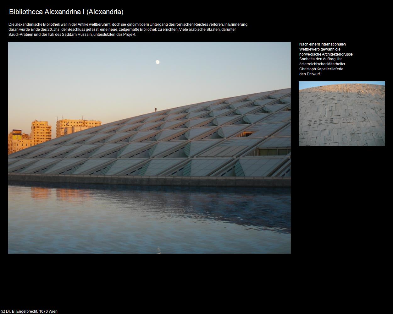 Bibliotheca Alexandrina I (Alexandria, Nil-Delta) in Kulturatlas-ÄGYPTEN