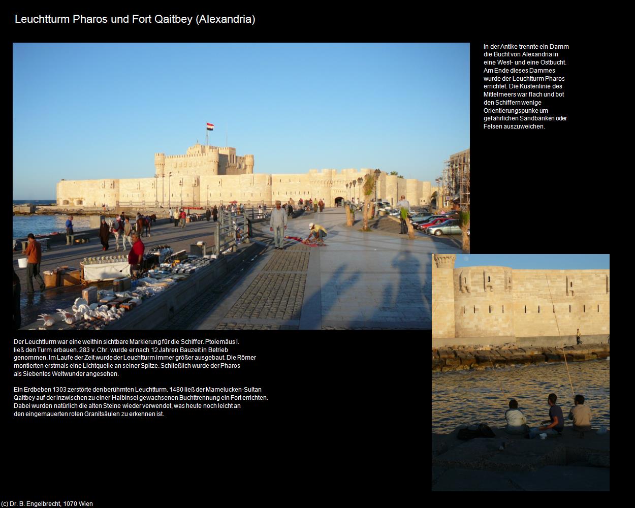 Leuchtturm Pharos und Fort Qaitbey (Alexandria, Nil-Delta) in Kulturatlas-ÄGYPTEN