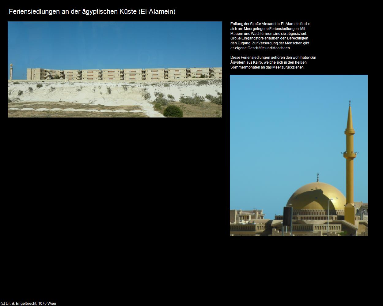 Feriensiedlungen an der ägyptischen Küste (El-Alamein, Nil-Delta) in Kulturatlas-ÄGYPTEN