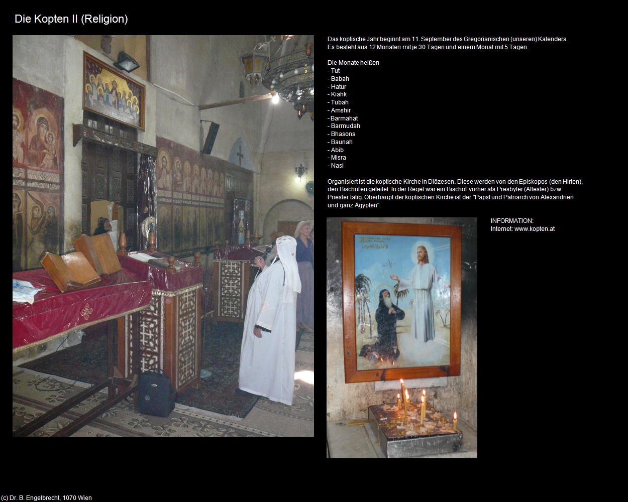 Die Kopten II - der koptische Kalender (+Die Koptische Kirche) in Kulturatlas-ÄGYPTEN