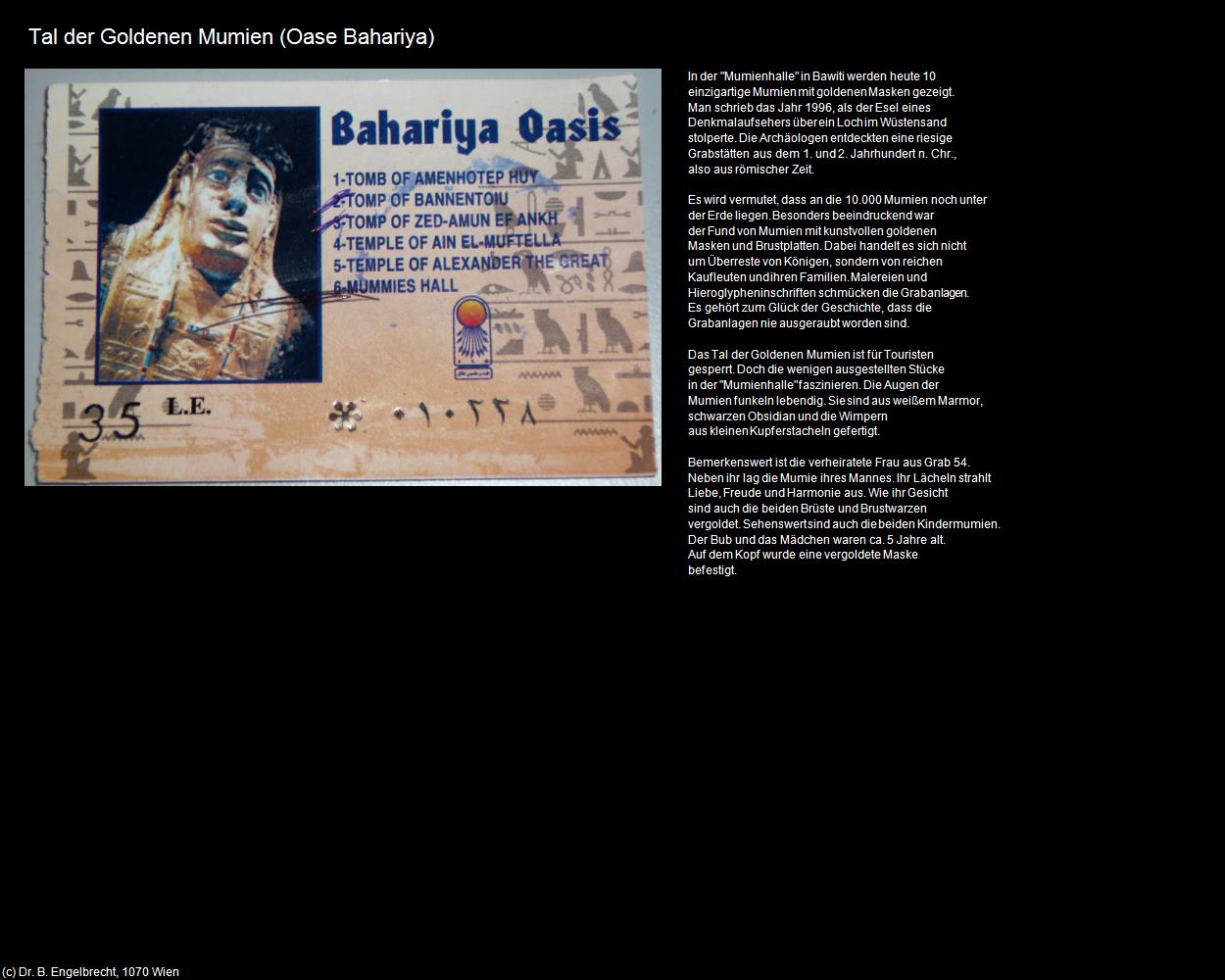Tal der Goldenen Mumien (Oase Bahariya, Westliche Wüste) in Kulturatlas-ÄGYPTEN