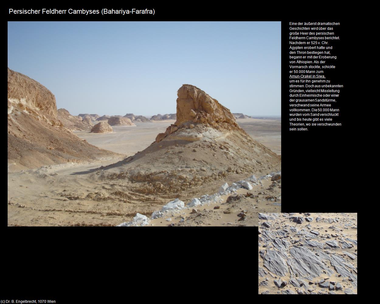 Persischer Feldherr Cambyses (Bahariya-Farafra, Westliche Wüste) in Kulturatlas-ÄGYPTEN(c)B.Engelbrecht