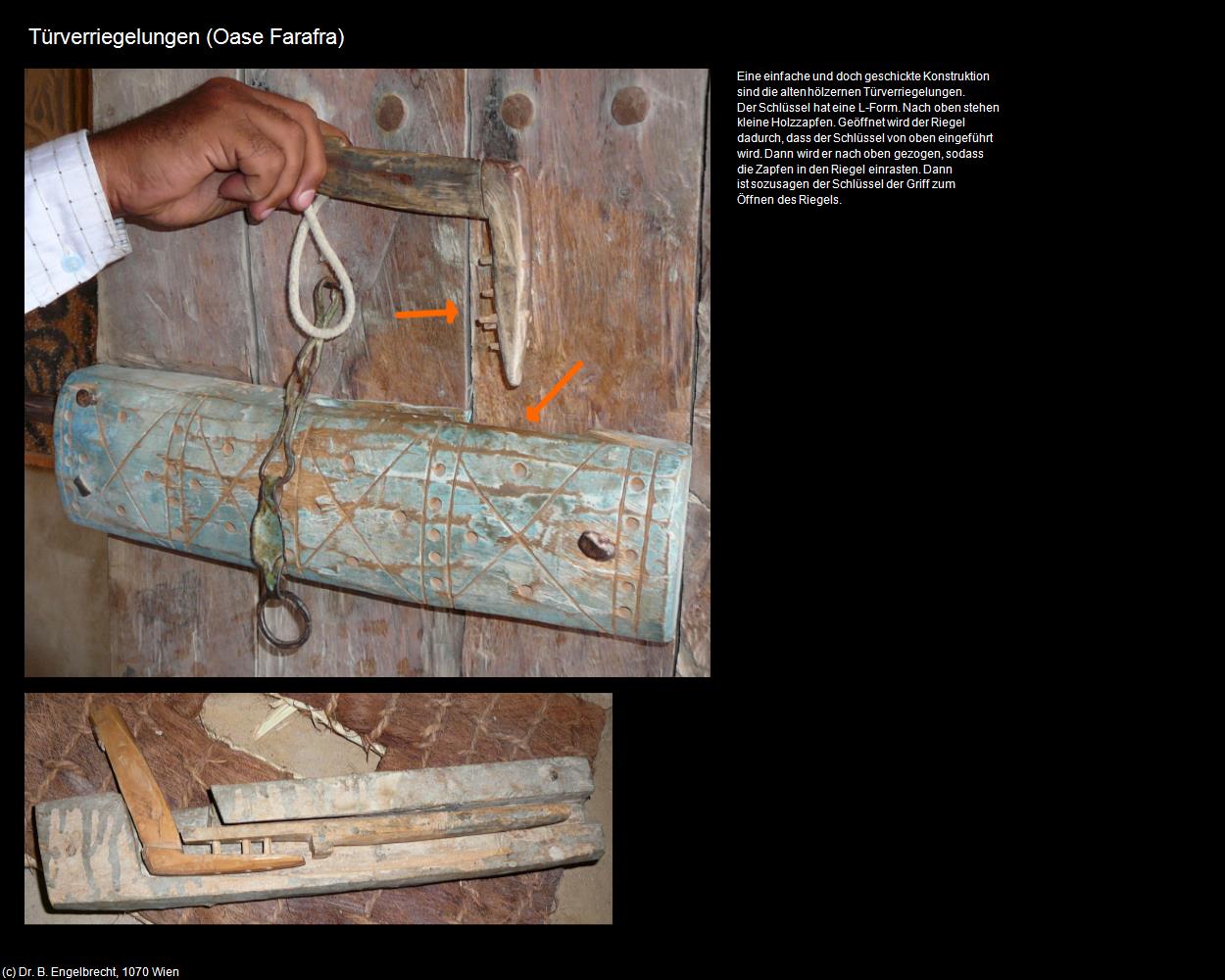 Türverriegelungen (Oase Farafra, Westliche Wüste) in Kulturatlas-ÄGYPTEN