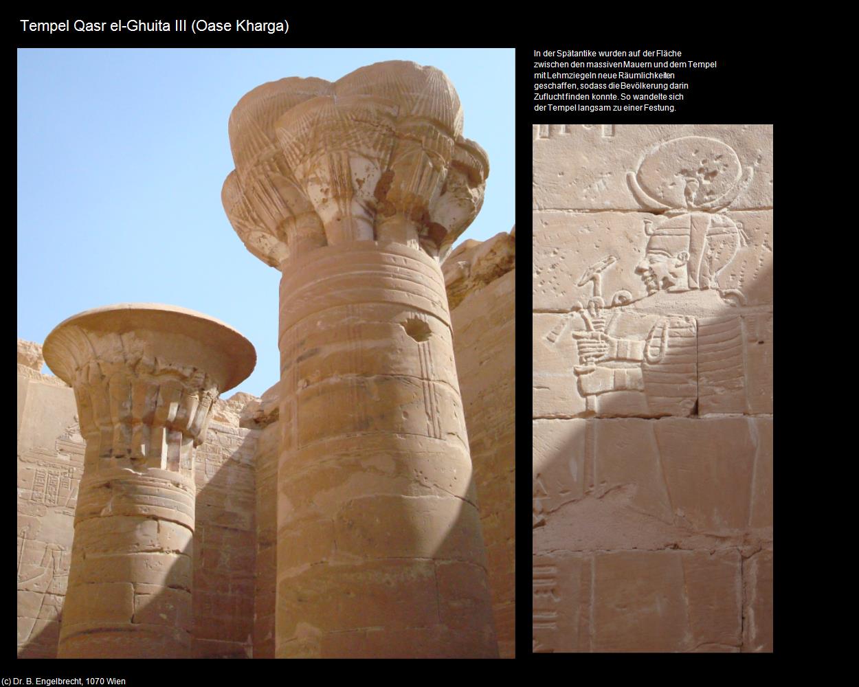 Tempel Qasr el-Ghuita III (Kharga, Westliche Wüste) in Kulturatlas-ÄGYPTEN