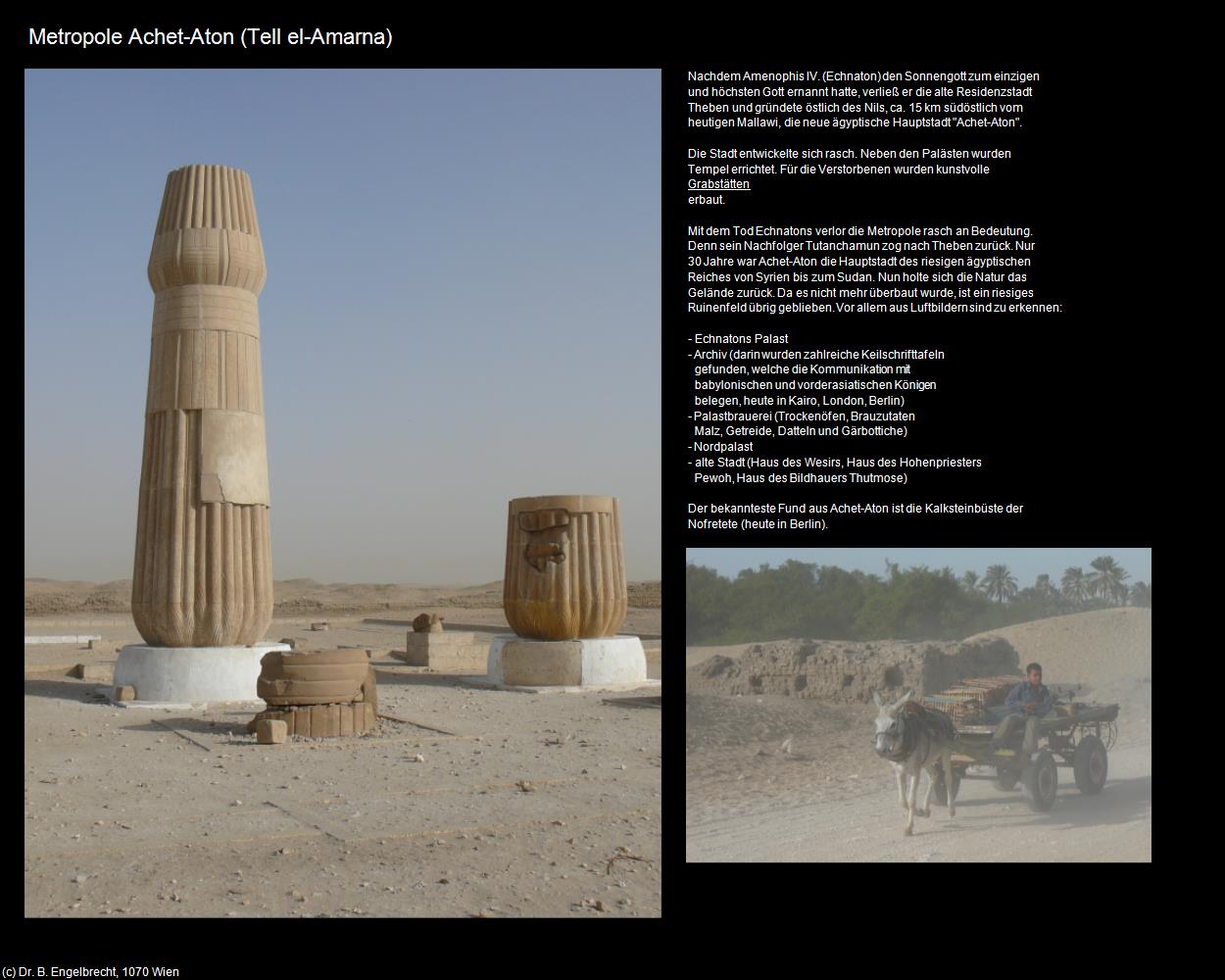 Metropole Achet-Aton (Tell el-Amarna, Nil-Tal) in Kulturatlas-ÄGYPTEN(c)B.Engelbrecht