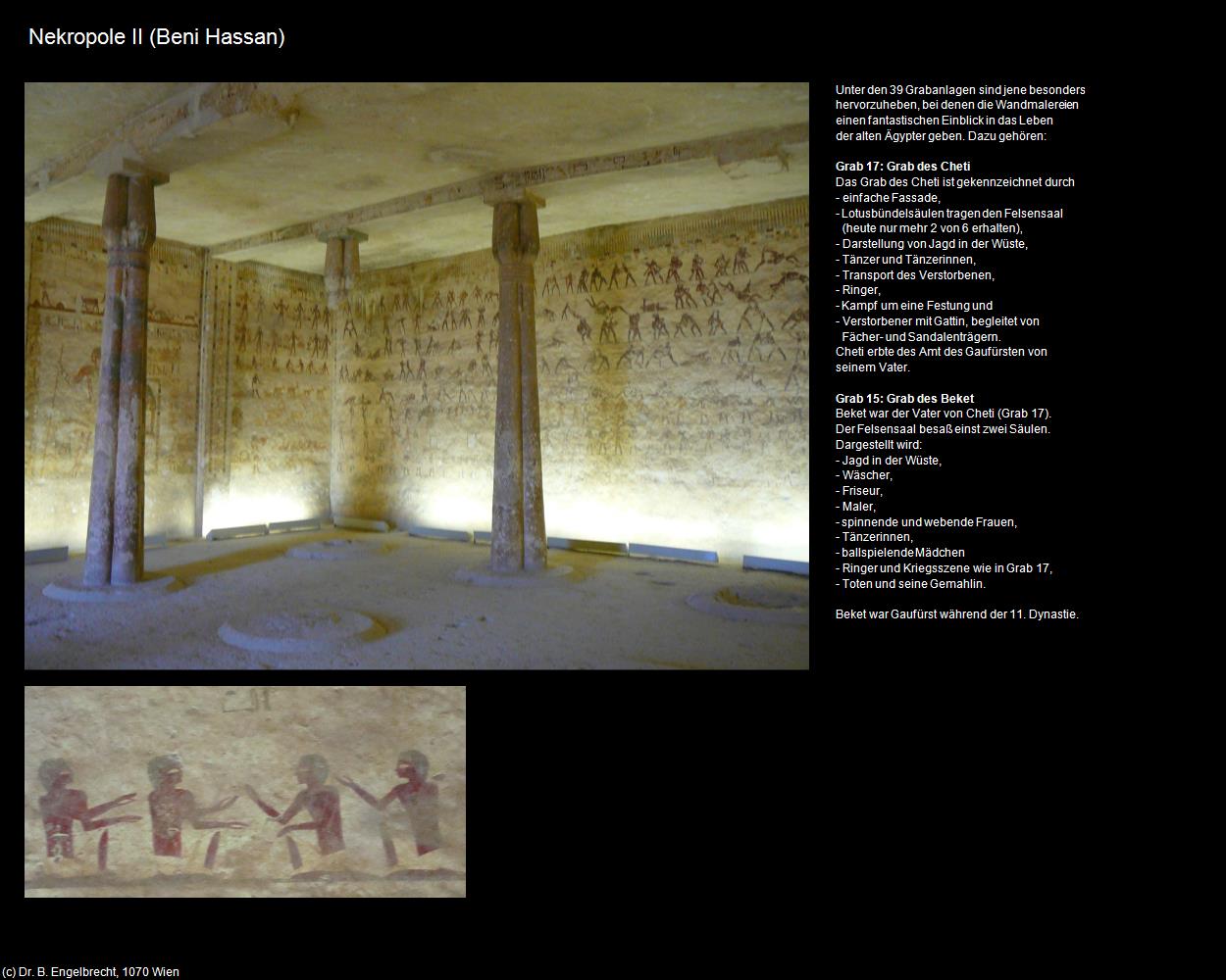 Nekropole II (Beni Hassan, Nil-Tal) in Kulturatlas-ÄGYPTEN