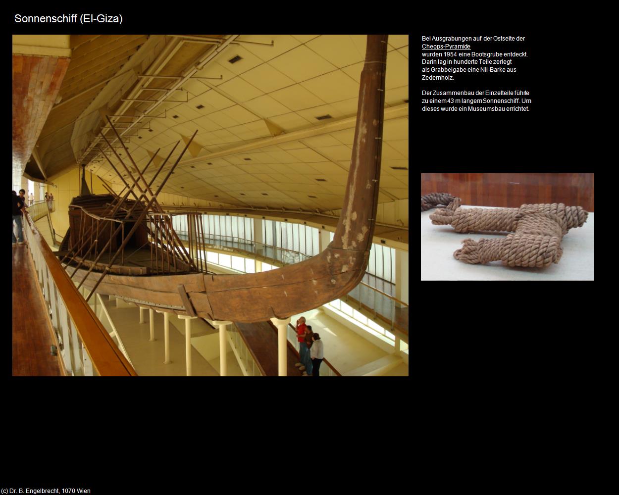 Sonnenschiff (El-Giza, Nil-Tal) in Kulturatlas-ÄGYPTEN(c)B.Engelbrecht