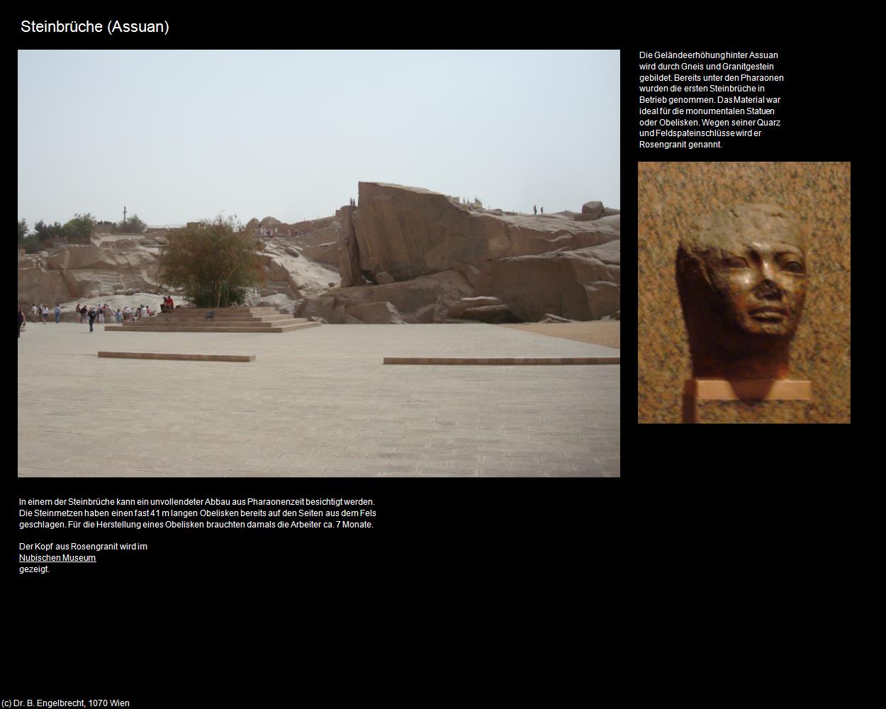 Steinbrüche (Assuan, Nil-Tal) in Kulturatlas-ÄGYPTEN(c)B.Engelbrecht
