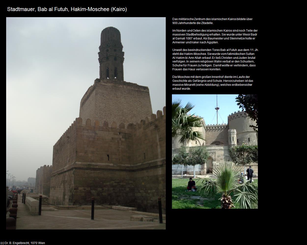 Stadtmauer, Bab al Futuh, Hakim-Moschee (Kairo, Nil-Tal) in Kulturatlas-ÄGYPTEN