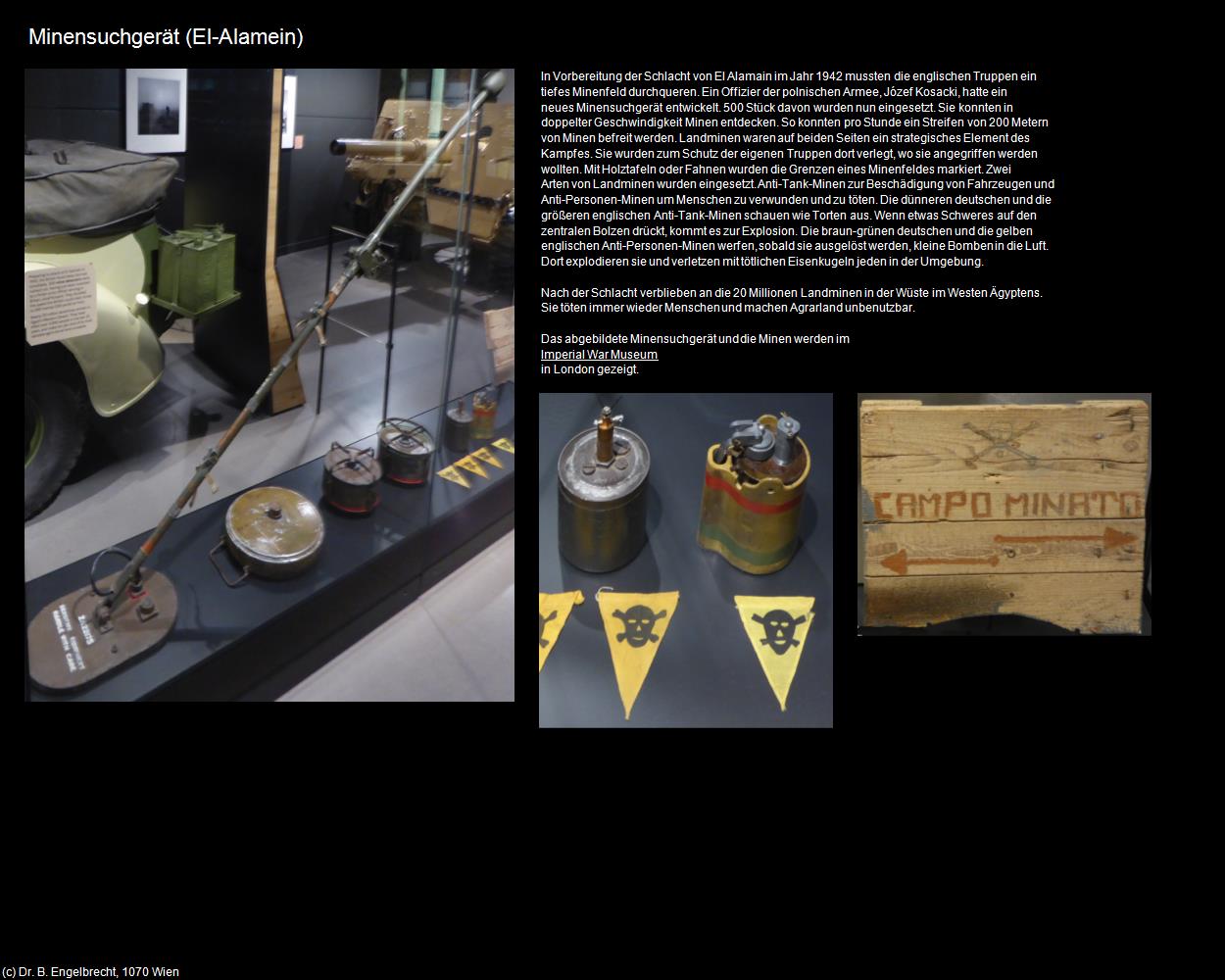 Minensuchgerät (El-Alamein, Nil-Delta) in Kulturatlas-ÄGYPTEN(c)B.Engelbrecht