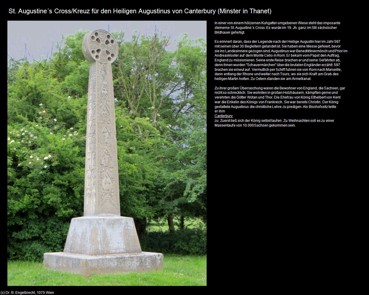 St. Augustine‘s Cross/Kreuz (Minster in Thanet, England) in Kulturatlas-ENGLAND und WALES(c)B.Engelbrecht