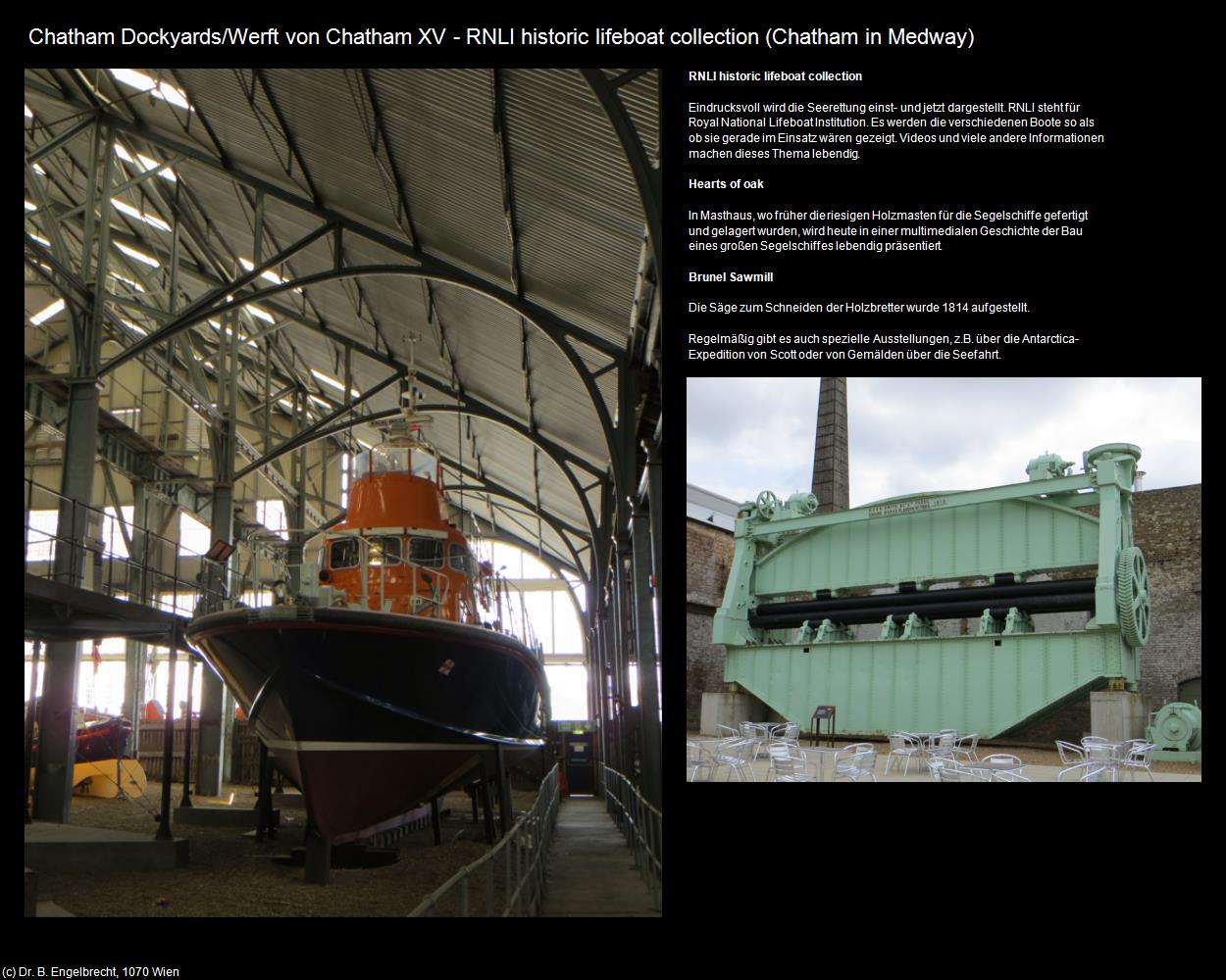 Historic Lifeboat Collection/Rettungsboote (Chatham in Medway, England) in Kulturatlas-ENGLAND und WALES