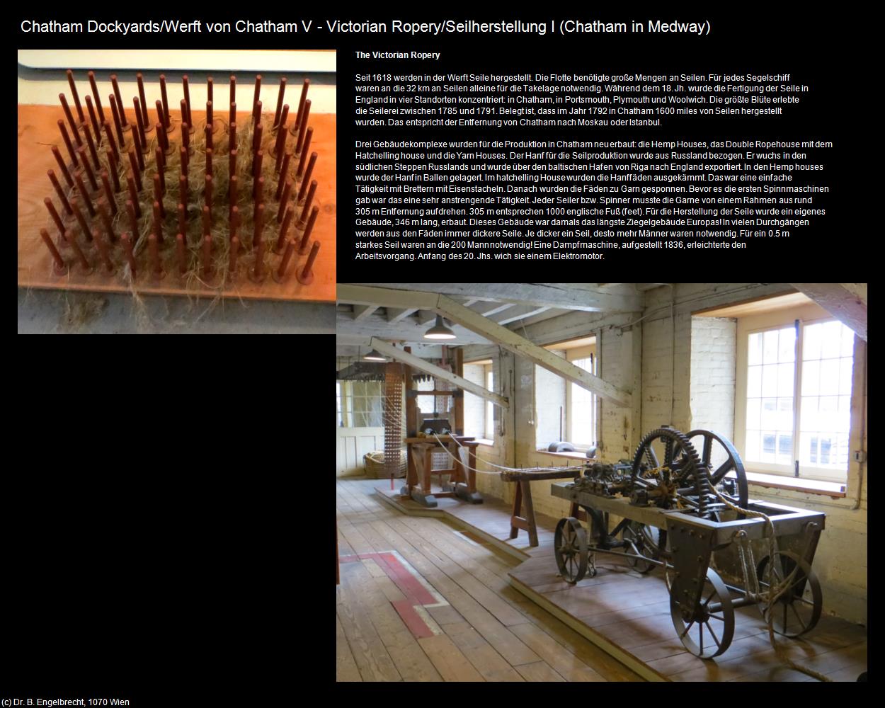 Victorian Ropery/Seilherstellung I (Chatham in Medway, England) in Kulturatlas-ENGLAND und WALES